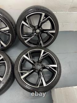 19 jantes alliage Audi RS6 2020 style noir brillant avec pneus Michelin pour Audi A3 S3 RS3