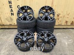 19 jantes en alliage style Golf R noires 19 pouces VW Golf XT4 et pneus 235/35/19 Golf Caddy +