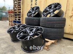 19 jantes en alliage style Golf R noires 19 pouces VW Golf XT4 et pneus 235/35/19 Golf Caddy +
