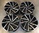 19 Jantes En Alliage Style Spielberg Volkswagen Noires Et Polies Vw Audi Skoda Seat