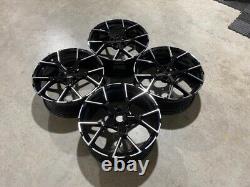 19 x4 Nouvelles Jantes Alliage Style RS3 2023 Noir Brillant Audi A3 S3 RS3