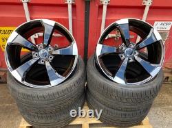 19 x4 Nouvelles Jantes en Alliage Style TTRS 2023 + Pneus Noir Brillant Audi A3 S3 RS3 A4 S4