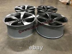 20 2019 Rs3 Ttrs Rotor Style Alloy Wheels Gun Metal Machined Audi A4 A5 A6 A7