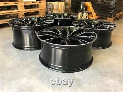 20 669m G30 Style Alloy Wheels Gloss Black Milled Spoke Bmw G30 G31 5x112 66.6