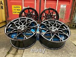 20 811m M8 Style Alliage Roues Gloss Black Alliages Bmw G30 G31 G20 5x112 66,6