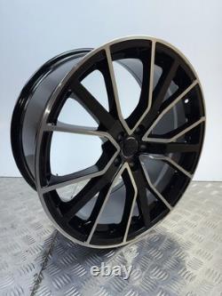 20 Ensemble de 4 Jantes en Alliage Style Performance RS6 Noir Machine Audi A4 A5 A6 A7 A8
