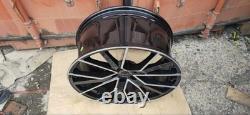 20 Ensemble de 4 Jantes en Alliage Style Performance RS6 Noir Machine Audi A4 A5 A6 A7 A8
