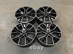 20 Jantes Alliage Noires Usinées Style RS6 Performance Audi A4 A5 A6 A7 A8 5x112