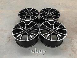 20 Jantes Alliage Noires Usinées Style RS6 Performance Audi A4 A5 A6 A7 A8 5x112