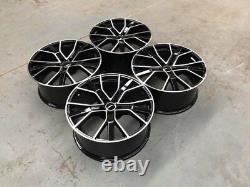 20 Jantes Alliage Noires Usinées Style RS6 Performance Audi A4 A5 A6 A7 A8 5x112