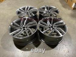 20 Jantes Alliage Style Labyrinthe Gun Metal Usinées Jaguar E F Pace XE XF 5x108