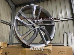 20 Jantes Alliage Style Labyrinthe Gun Metal Usinées Jaguar E F Pace XE XF 5x108