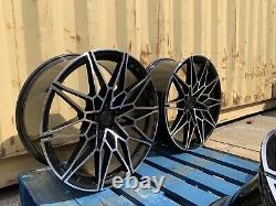20 Jantes en Alliage POL Noires 5x112 Compatibles avec BMW Série 3 4 G20 G21 G22 G23 G26 G30 G31