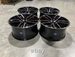 20 Jantes en Alliage Style E53 Noir Brillant Usiné pour Mercedes Classe E W205 W212 W213