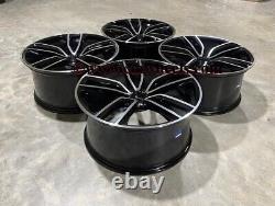 20 Jantes en Alliage Style E53 Noir Brillant Usiné pour Mercedes Classe E W205 W212 W213