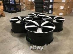 20 Jantes en Alliage Style RS4 RS5 2020 Noir Brillant Usiné Audi A5 A6 A7 5x112