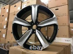 20 Nouvelles Jantes Alliage Style RS4 RS5 Noir Brillant Usiné Audi A5 A6 A7 A8 5x112