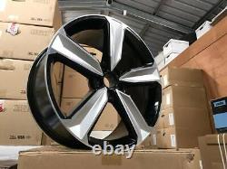 20 Nouvelles Jantes Alliage Style RS4 RS5 Noir Brillant Usiné Audi A5 A6 A7 A8 5x112
