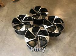 20 Nouvelles Jantes Alliage X4 2020 Style RS5 Noir Brillant Usiné Audi A4 A5 A6 A8 Q7
