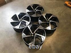 20 Nouvelles Jantes Alliage X4 2020 Style RS5 Noir Brillant Usiné Audi A4 A5 A6 A8 Q7