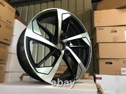 20 Nouvelles Jantes Alliage X4 2020 Style RS5 Noir Brillant Usiné Audi A4 A5 A6 A8 Q7