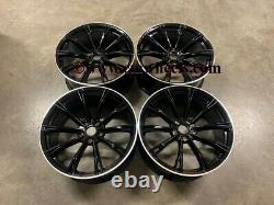 21 2020 Abt Style Alloy Wheels Concave Gloss Black Machined Audi A5 A6 A7 Q5 Q7