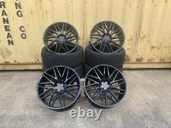 22 Jantes en alliage Urban Style EL33 pour Land Rover Defender L663 noires et pneus