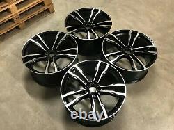 22 Staggered X5 X6 612m Style Alloy Wheels Gloss Black Machined Bmw F15 F16