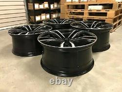 22 Staggered X5 X6 612m Style Alloy Wheels Gloss Black Machined Bmw F15 F16