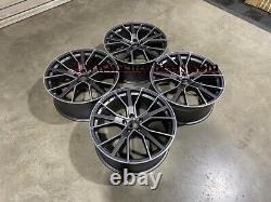 22 X4 Jantes en Alliage de Style RS6 Performance Couleur Gun Metal Usinées pour Audi Q7 SQ7 5x112