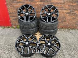 23 Range Rover 2009-2025 Jantes en Alliage Bmf Sport Style Noir Brillant & Pneus Disco