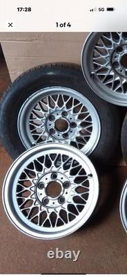 4 X 15 Jantes Alliage Bmw Style 5 E34 E28 E24 E36 BBS 5x120 Rayons Croisés 1179774