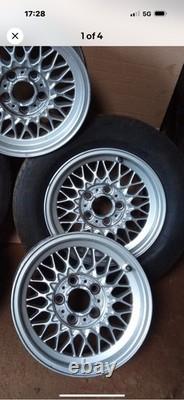 4 X 15 Jantes Alliage Bmw Style 5 E34 E28 E24 E36 BBS 5x120 Rayons Croisés 1179774