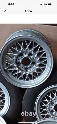 4 X 15 Jantes Alliage Bmw Style 5 E34 E28 E24 E36 BBS 5x120 Rayons Croisés 1179774
