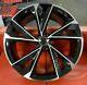 4 X 20 Nouvelles Jantes Alliage Style Rs7 Pour Audi A5 A7 A8 Noir Poli