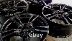 4 jantes en alliage BMW Série 1234 18 authentiques style 400M noir brillant
