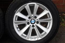 4 jantes en alliage BMW série 5 F10 F11 17 pouces avec pneus style 236 6780720 en dimension 225/55/17.