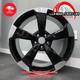4 X 19 Jantes En Alliage Style Ttrs Noir Mat / Poli Pour Audi A5 (5x112)