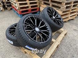 4x20 Roues Alloyées Décalées + Tyres 666m Style Black P Bmw 3 4 5 6 Séries