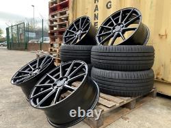 4x 19 JANTES EN ALUMINIUM BMW STYLE COMPÉTITION DÉCALÉES + 4 NOUVEAUX PNEUS 5x120 CONCAVE