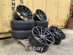 4x 19 JANTES EN ALUMINIUM BMW STYLE COMPÉTITION DÉCALÉES + 4 NOUVEAUX PNEUS 5x120 CONCAVE