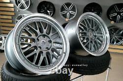4x 19 Pouces 5x112 Bbs LM Style Wheels For Mercedes Audi Vw Alloy Rims Lip Forzza