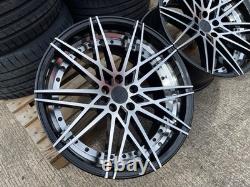 4x 20 JANTES EN ALLIAGE BMW STYLE COMPÉTITION DÉCALÉES + 4 NOUVEAUX PNEUS 5x120