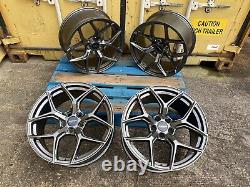 4x 20 JANTES EN ALLIAGE BMW STYLE COMPÉTITION DÉCALÉES 5x120 SUPER CONCAVE GUN