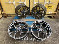 4x 20 JANTES EN ALLIAGE BMW STYLE COMPÉTITION DÉCALÉES 5x120 SUPER CONCAVE GUN