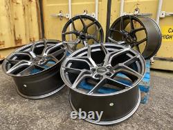 4x 20 JANTES EN ALLIAGE BMW STYLE COMPÉTITION DÉCALÉES 5x120 SUPER CONCAVE GUN