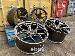 4x 20 JANTES EN ALLIAGE BMW STYLE COMPÉTITION DÉCALÉES 5x120 SUPER CONCAVE GUN