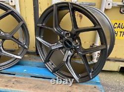 4x 20 JANTES EN ALLIAGE BMW STYLE COMPÉTITION DÉCALÉES 5x120 SUPER CONCAVE GUN