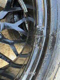 4x 23 Roues en Alliage Noires de Style Urbain + Pneus. Range Rover Sport Vogue Discovery