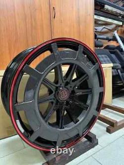 4x Carbone Forgé 23 Mercedes G Wagon G63 Brabus Mono Style Roues en Alliage 5x130